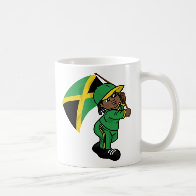 De Café Caneca bonito do menino do rasta (Direita)