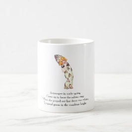 De Café Caneca bonito do miúdo da rima do aspargo do poema
