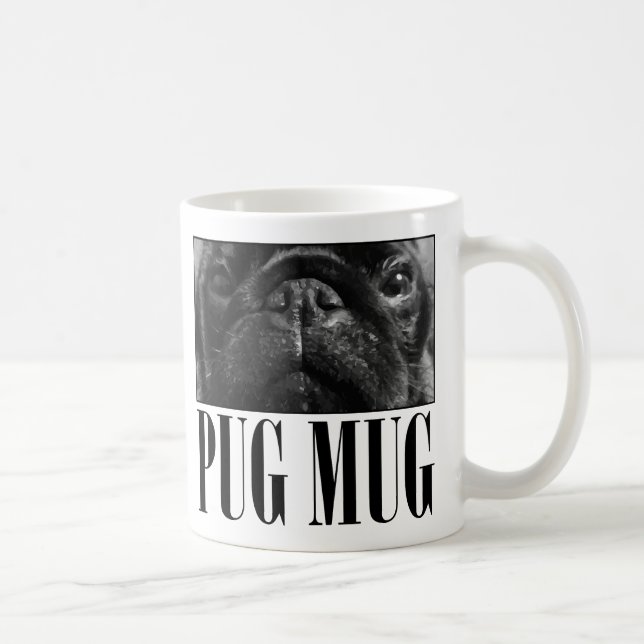 De Café Caneca bonito do Pug (Direita)