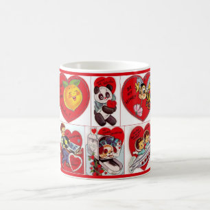 De Café Caneca bonito dos namorados do vintage