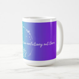 De Café Caneca Bookish É Muito Sem Ficção Lá Fora, Azul
