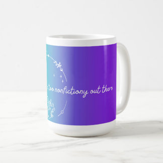 De Café Caneca Bookish É Muito Sem Ficção Lá Fora, Azul
