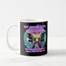 Caneca Borboleta Bonita, Citação Inspiradora     