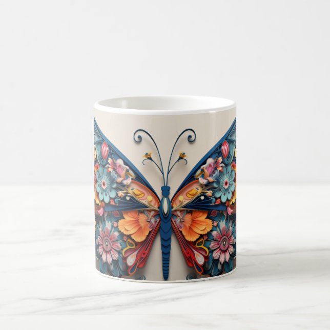 De Café Caneca Borboleta & Flores (Centro)