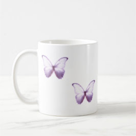 De Café Caneca Borboleta Roxa