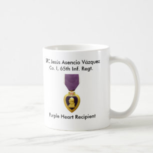 De Café Caneca Borinqueneers - Purple Heart
