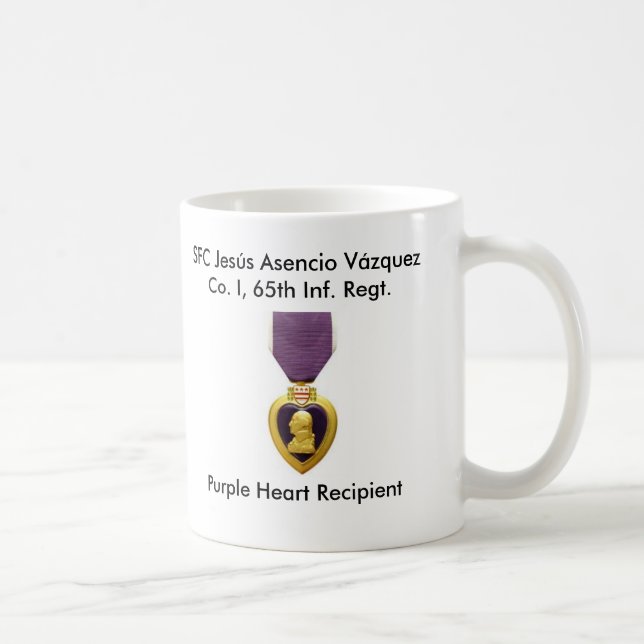 De Café Caneca Borinqueneers - Purple Heart (Direita)