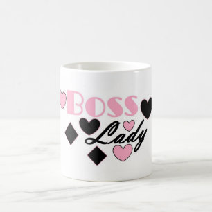 De Café Caneca Boss Lady Corações