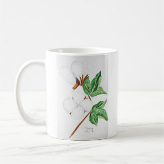 De Café Caneca botânica da cápsula do algodão