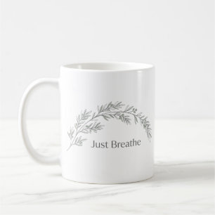 De Café Caneca Botânica Minimalista Respira