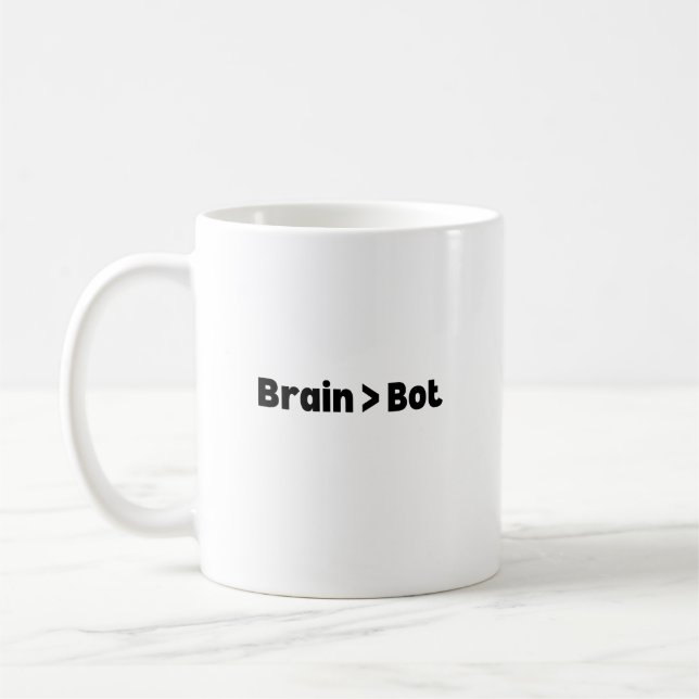 De Café Caneca Brain Over Bot – Caneca Inteligente e Diver (Esquerda)