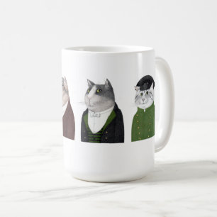 DE CAFÉ CANECA BRANCA ALTA HOMENS GATOS
