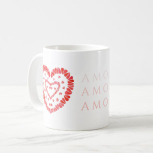 DE CAFÉ CANECA BRANCA AMOR-ESPANHOL