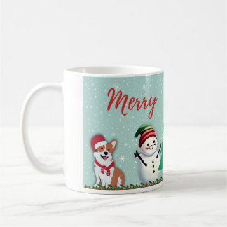 De Café Caneca branca brilhante-Natal