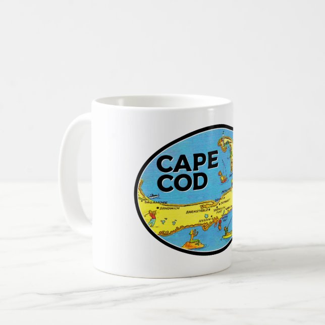 De Café Caneca Branca Cape Cod (Frente Esquerda)