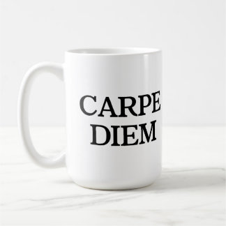 De Café Caneca branca Carpe Diem