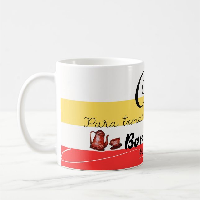 De Café Caneca branca clássica (Esquerda)
