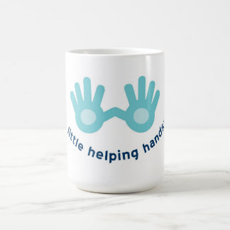 De Café Caneca branca clássica com logotipo do sorriso