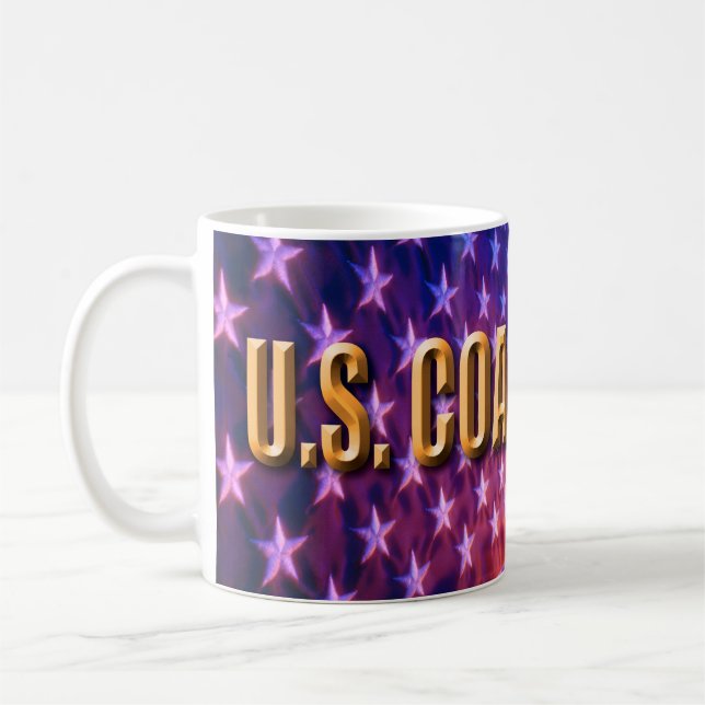 De Café Caneca Branca Clássica da USCG (Esquerda)