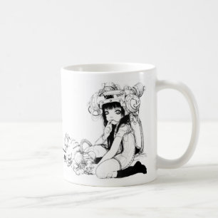 De Café Caneca branca clássica dos amigos simbióticos