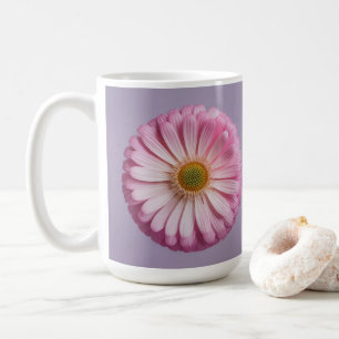 De Café Caneca Branca Clássica Meditação Flor Rosa