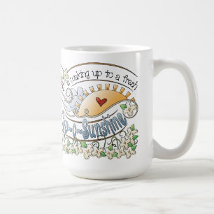 De Café Caneca Branca Clássica Sunshine