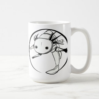 De Café Caneca (branca) do círculo do Axolotl