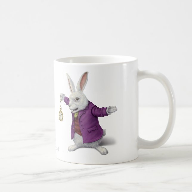 De Café Caneca branca do coelho (Direita)