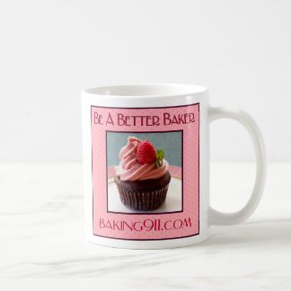 De Café Caneca branca do cupcake Baking911