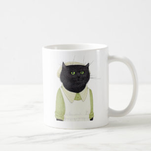 De Café Caneca Branca GATA EMPREGADA DA COZINHA