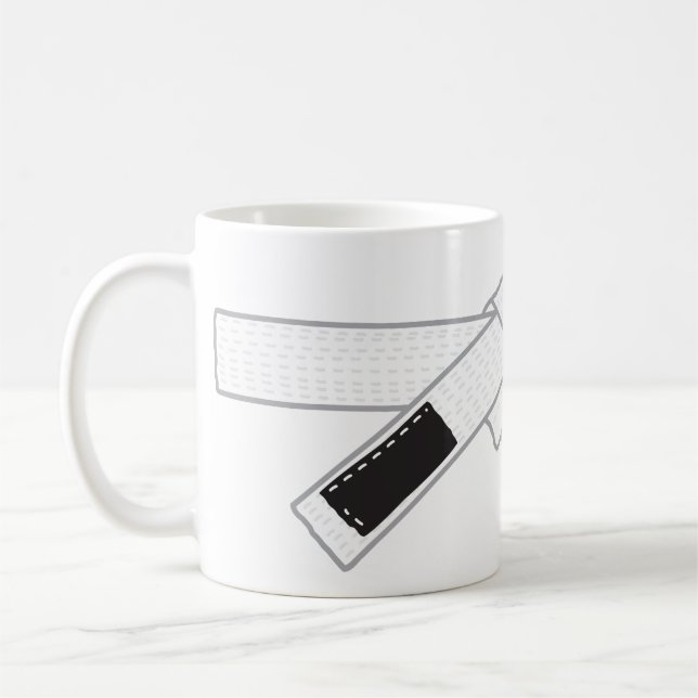 De Café caneca branca jiu-jitsu (Esquerda)