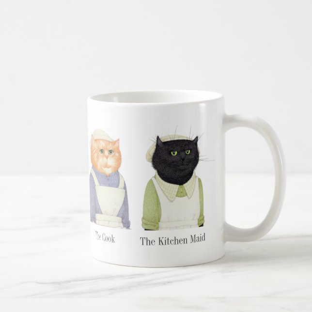 De Café Caneca Branca LADY CATS + Texto (Direita)