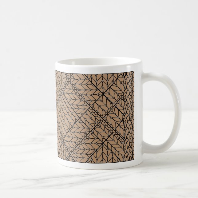De Café Caneca branca TAN ARGYLE KNIT (Direita)