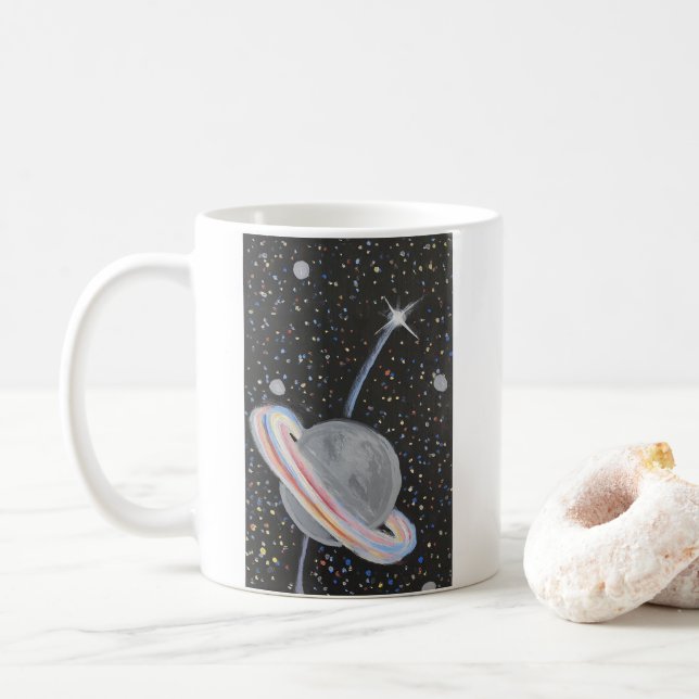 De Café Caneca Brilhante (Com Donut)