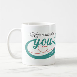 De Café Caneca brilhante, namorados
