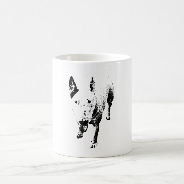 De Café Caneca Bull Terrier – Estilo Tinta Gritty (Centro)