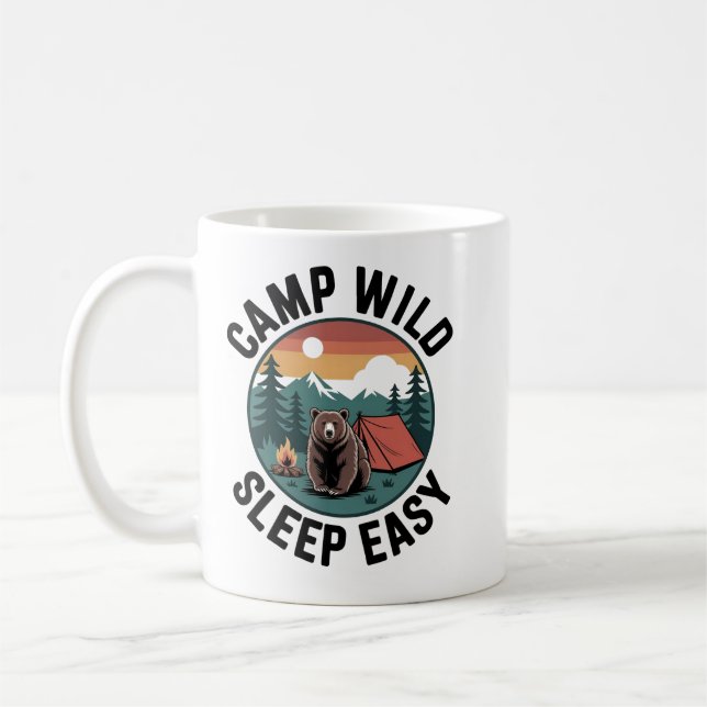 De Café Caneca Camp Wild Sleep Easy – Urso Aventureiro Vin (Esquerda)