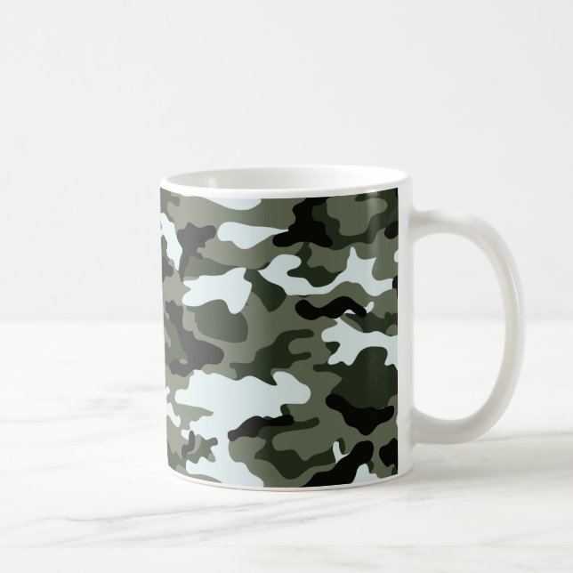 De Café Caneca Camuflagem Verde Militar (Direita)