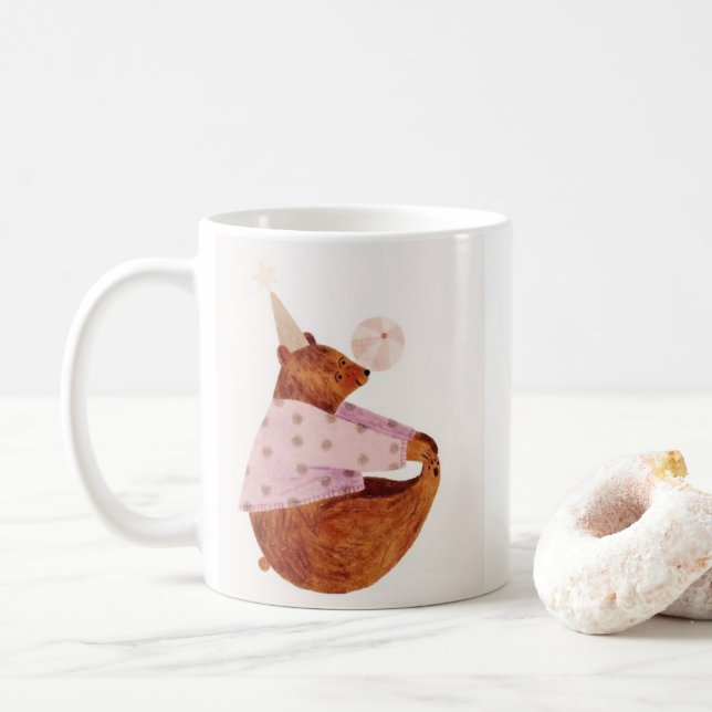 De Café Caneca Caprichosa Urso Aconchegante (Com Donut)