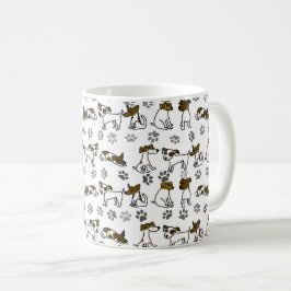 De Café Caneca Cartoon Jack Russell Terrier