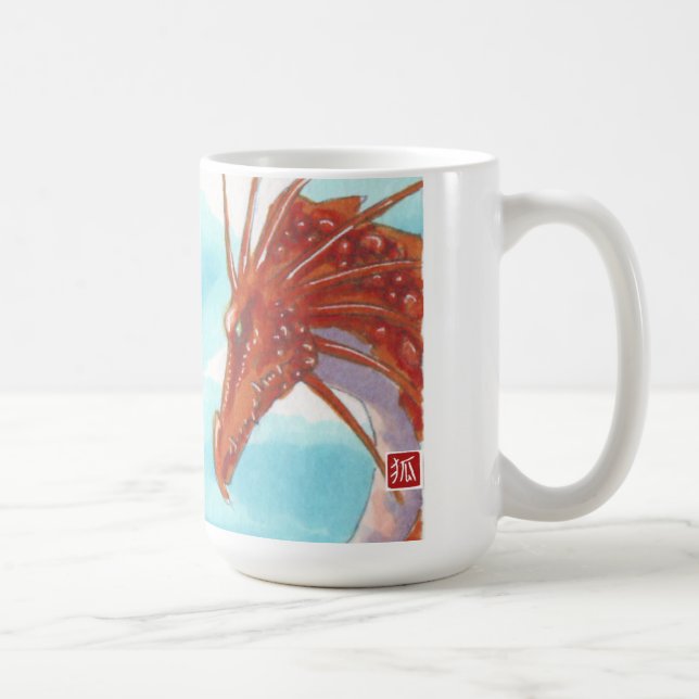 De Café Caneca castanha-aloirada do dragão (Direita)
