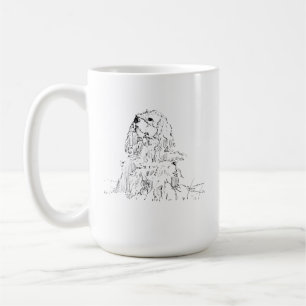 De Café Caneca Cavalier King Charles Spaniel, Tinta Minima