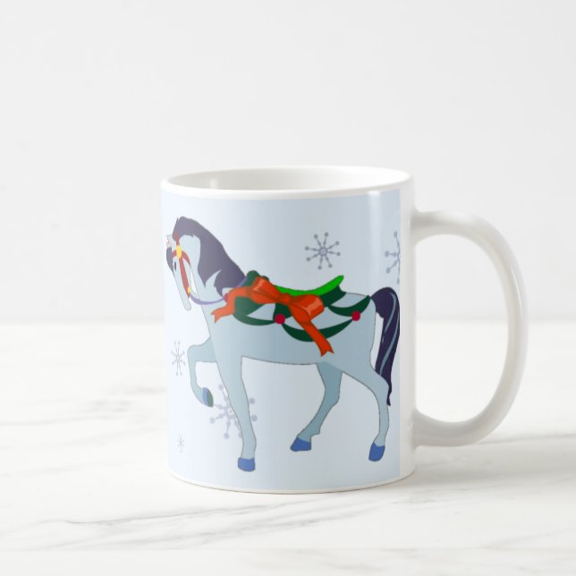 De Café Caneca - cavalo do carrossel do feriado (Direita)