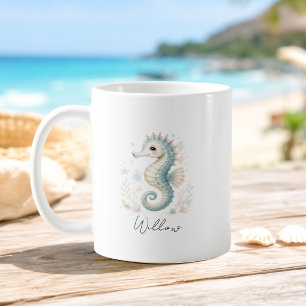 De Café Caneca Cavalo-Marinho Oceano Nome Personalizado