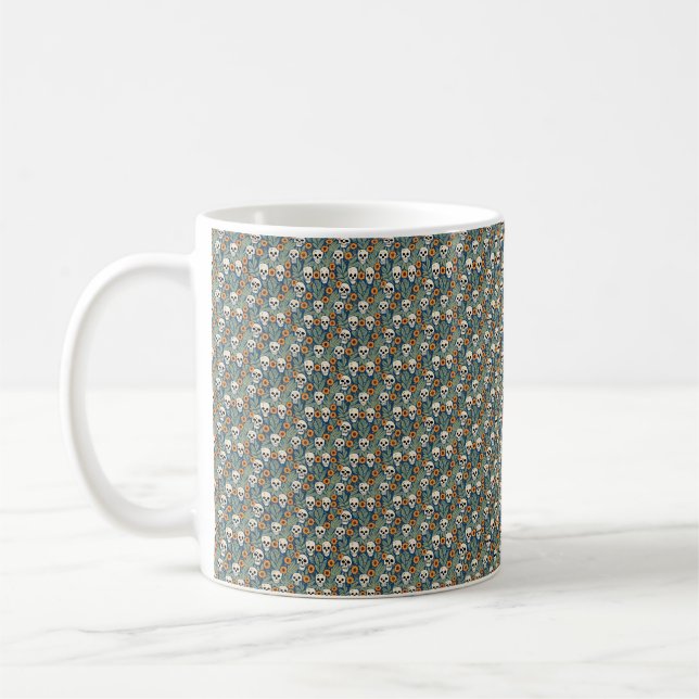 De Café Caneca Caveiras e Marigolds (Esquerda)