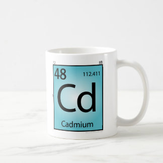 De Café Caneca (Cd) do elemento do cádmio