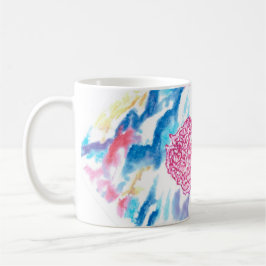 De Café Caneca celestial do monograma do design do rosa