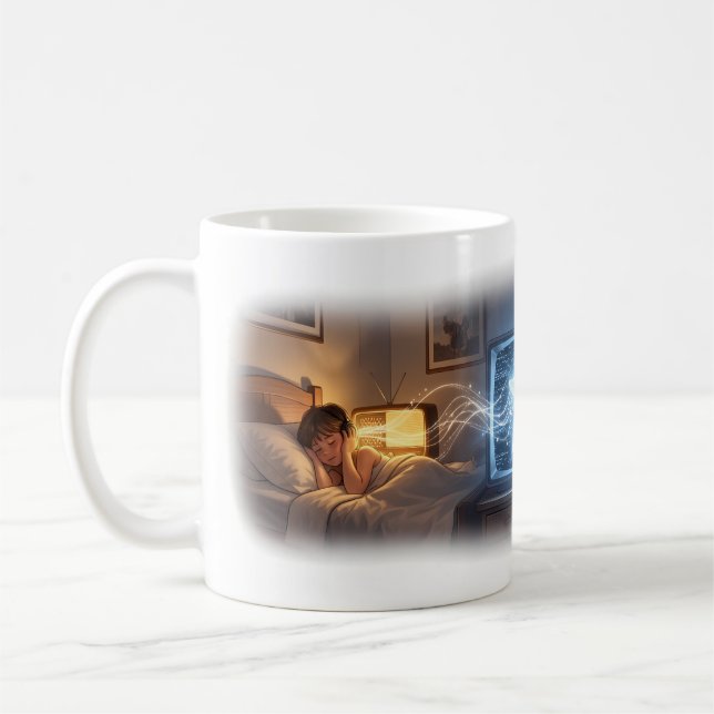 De Café Caneca Cena da Viagem Noturna da Estrela da Rádio  (Esquerda)