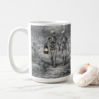 De Café Caneca Cena do Cemitério Desenho a Lápis Para Semp