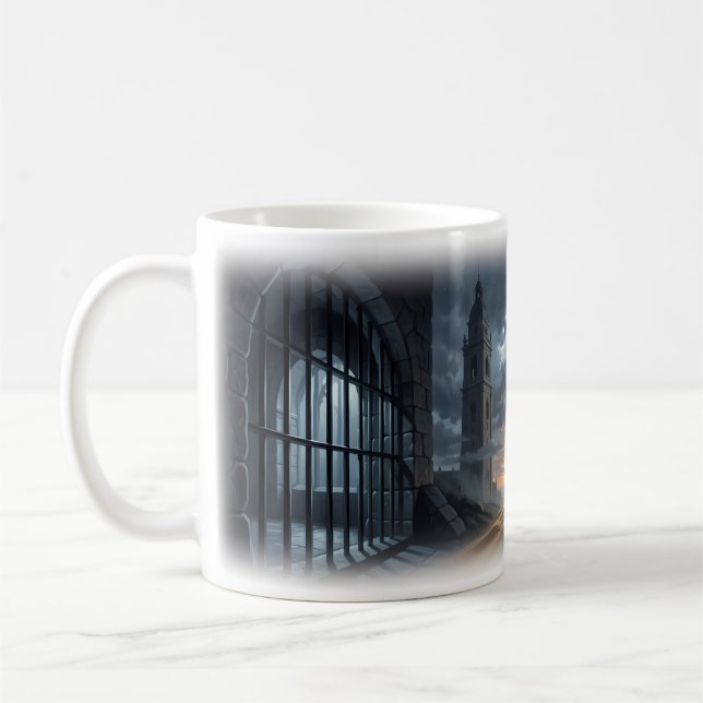 De Café Caneca Cena do Mistério da Catedral Tempestade Gót (Esquerda)